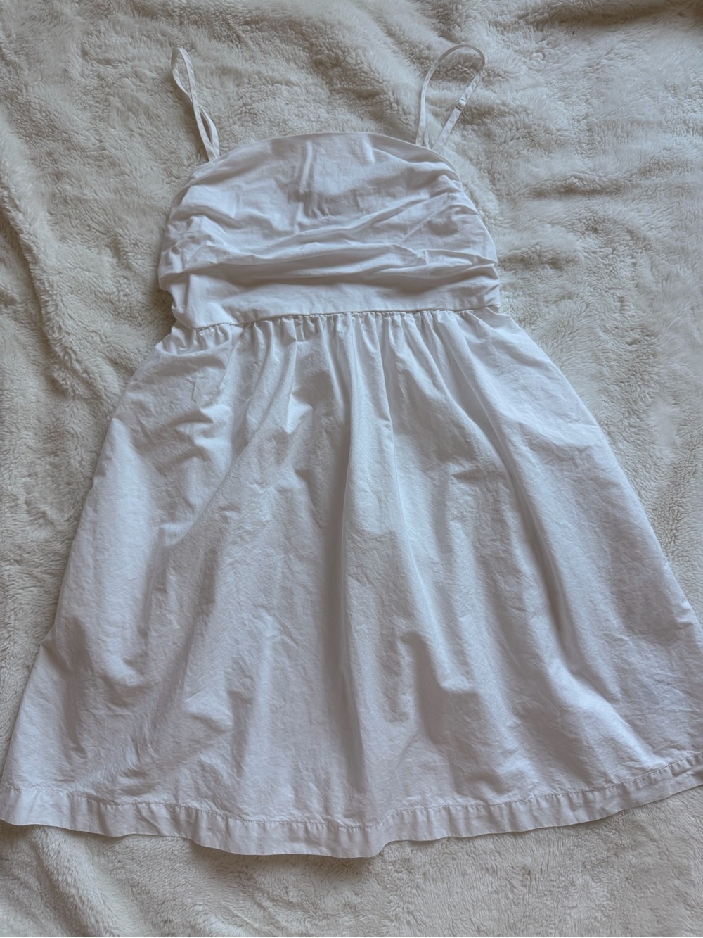 White Spaghetti-Strap Summer Dress